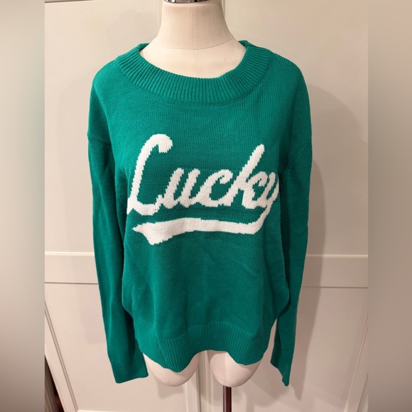 Grayson Threads Sweaters - Grayson Threads St. Patrick's Day "Lucky" graphic sweater